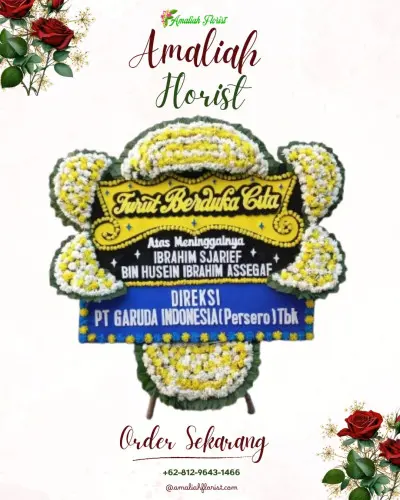 Papan Bunga Duka di Sukamaju Kidul